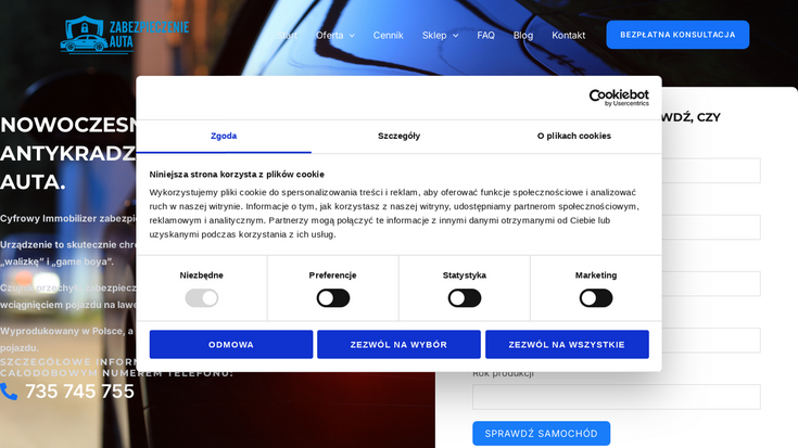 www.zabezpieczenieauta.pl